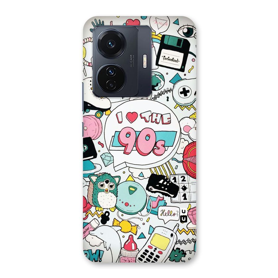 Heart 90s Back Case for Vivo T1 Pro