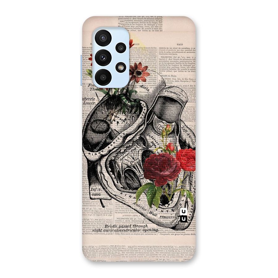 Heart Newspaper Back Case for Galaxy A23