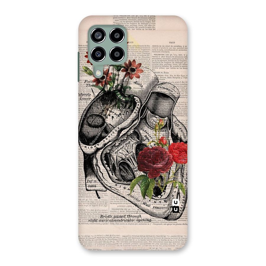 Heart Newspaper Back Case for Galaxy M33