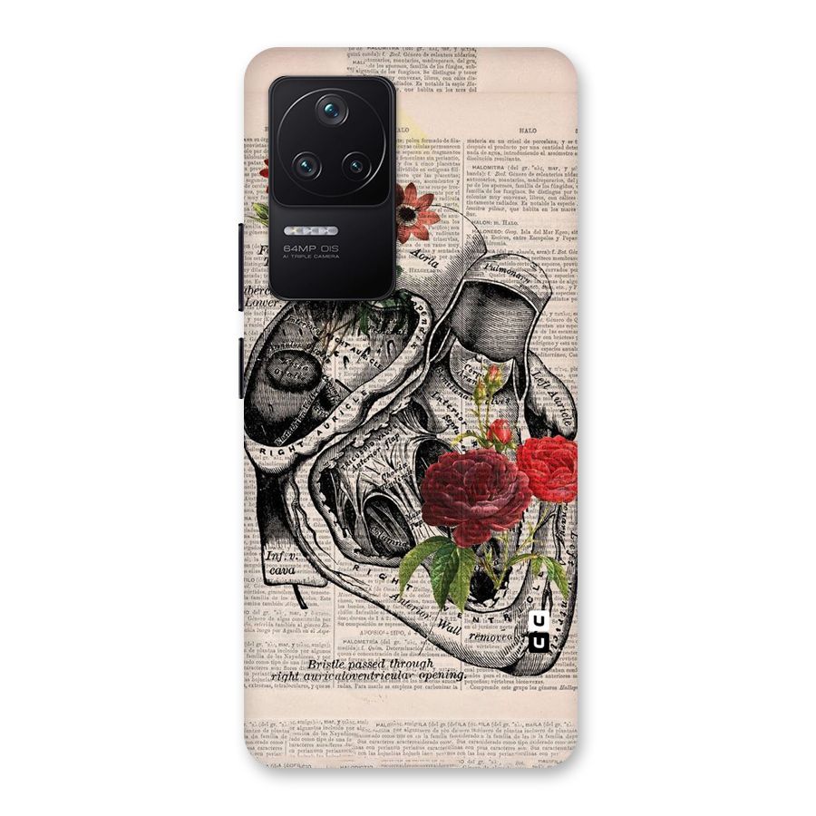 Heart Newspaper Back Case for Poco F4 5G