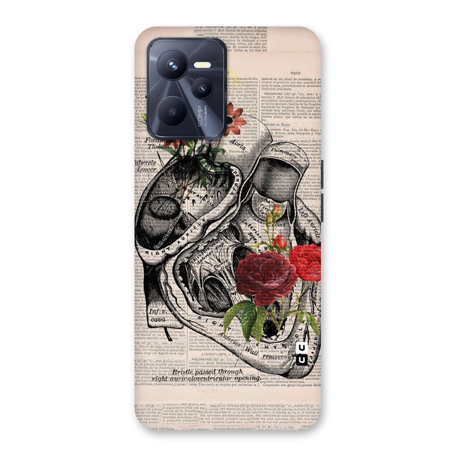 Heart Newspaper Back Case for Realme C35