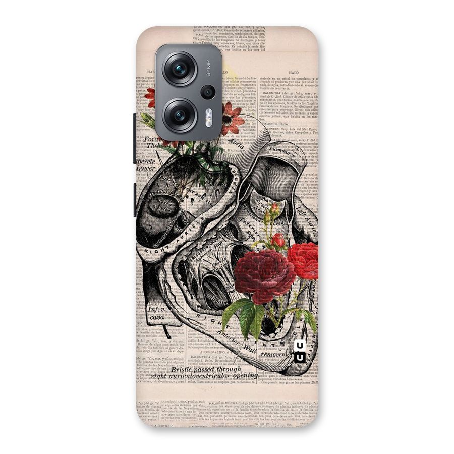Heart Newspaper Back Case for Redmi K50i