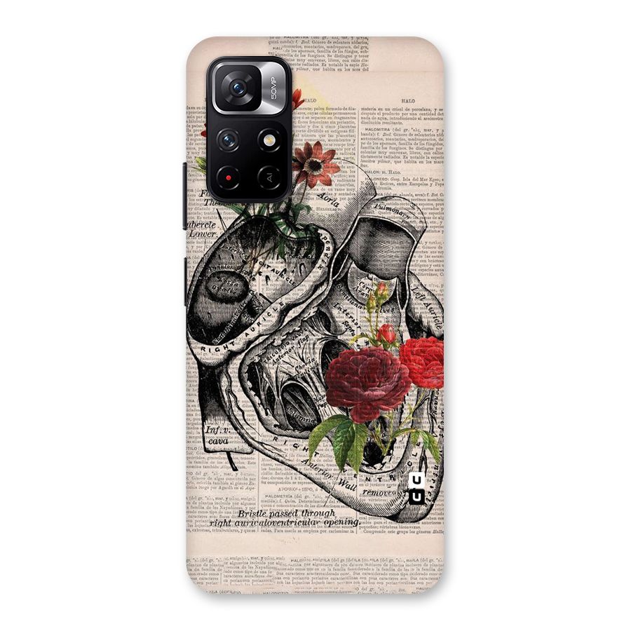 Heart Newspaper Back Case for Redmi Note 11T 5G