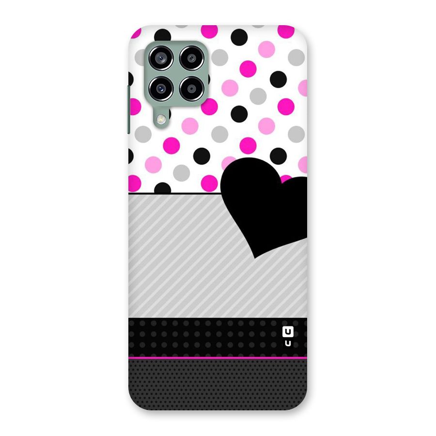 Heart Polka Stripes Back Case for Galaxy M33