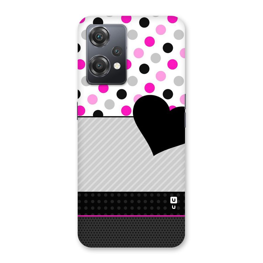Heart Polka Stripes Back Case for OnePlus Nord CE 2 Lite 5G
