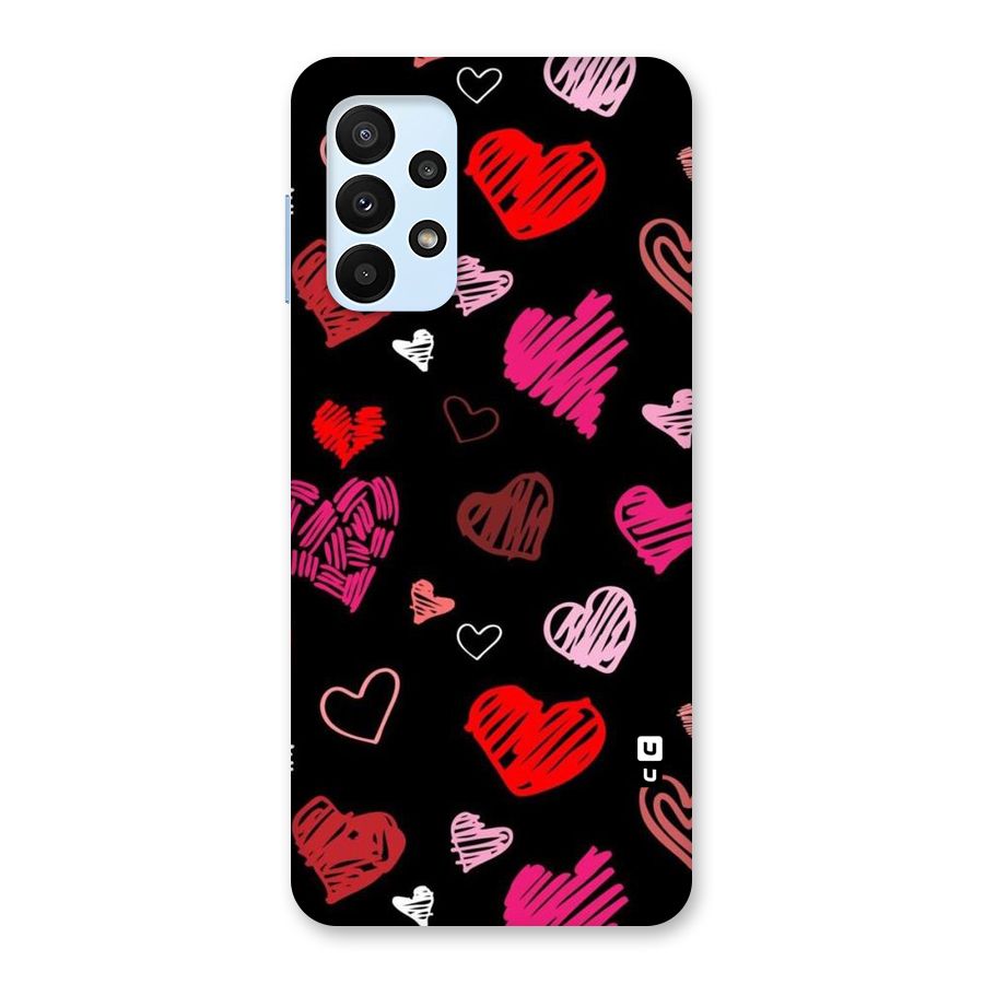 Hearts Art Pattern Back Case for Galaxy A23