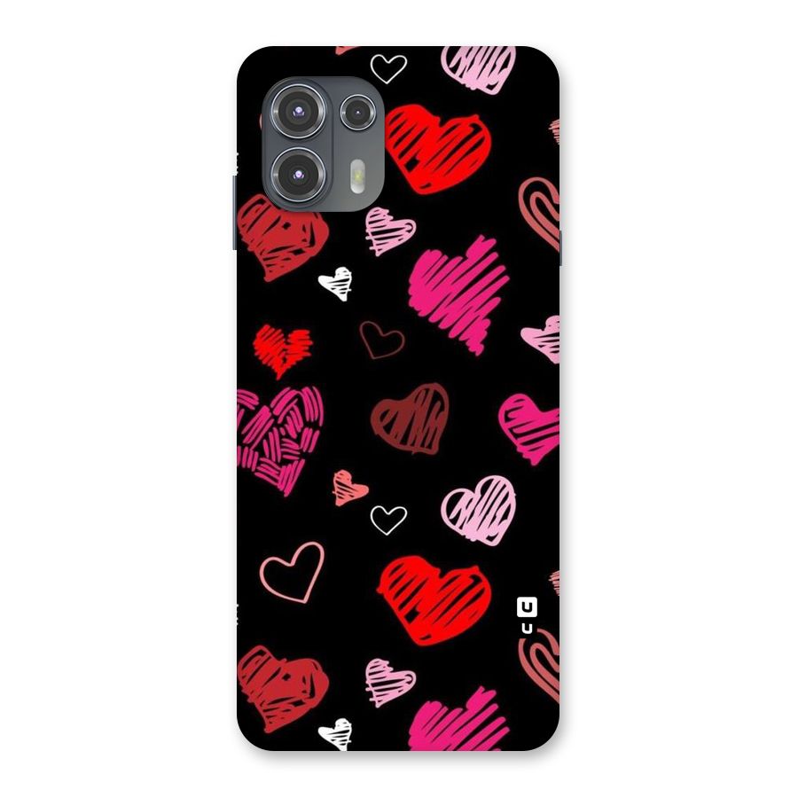 Hearts Art Pattern Back Case for Motorola Edge 20 Fusion