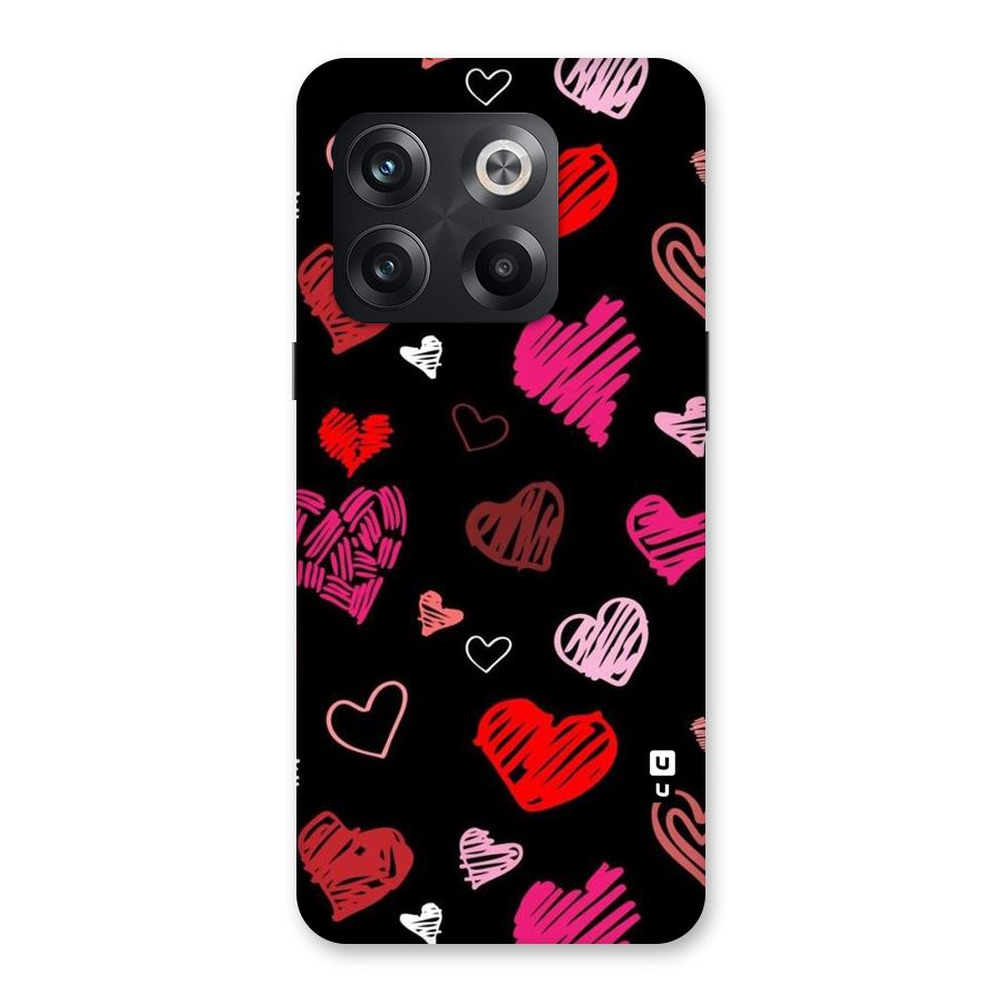 Hearts Art Pattern Back Case for OnePlus 10T