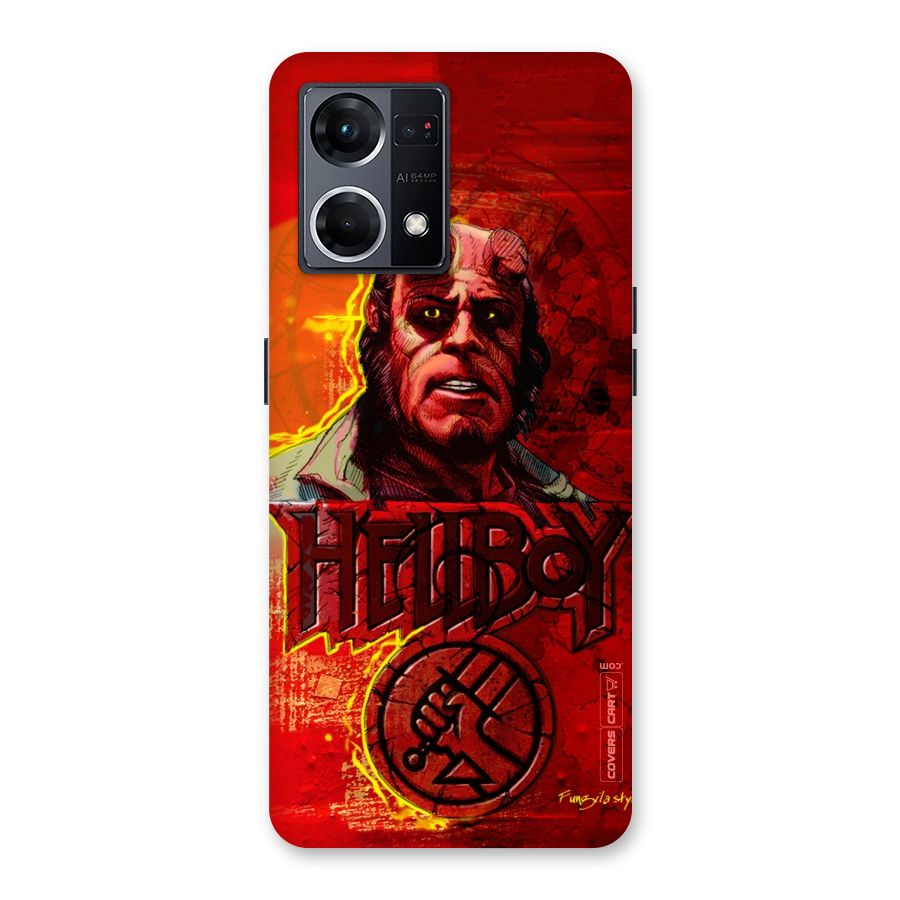 Hellboy Artwork Glass Back Case for Oppo F21 Pro 5G