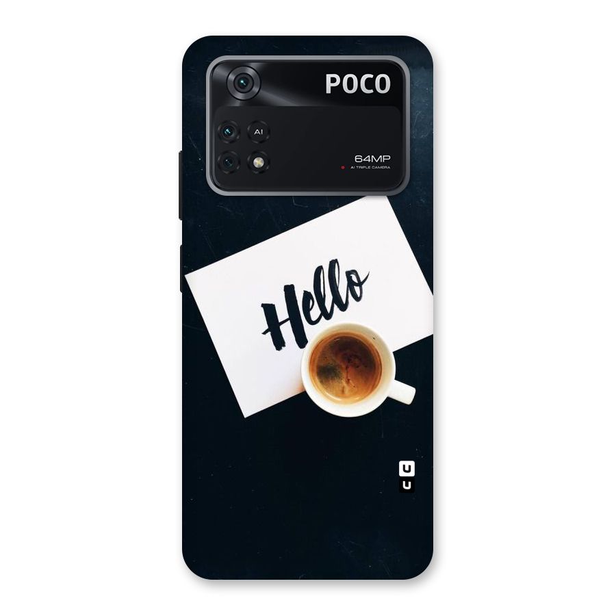 Hello Coffee Back Case for Poco M4 Pro 4G