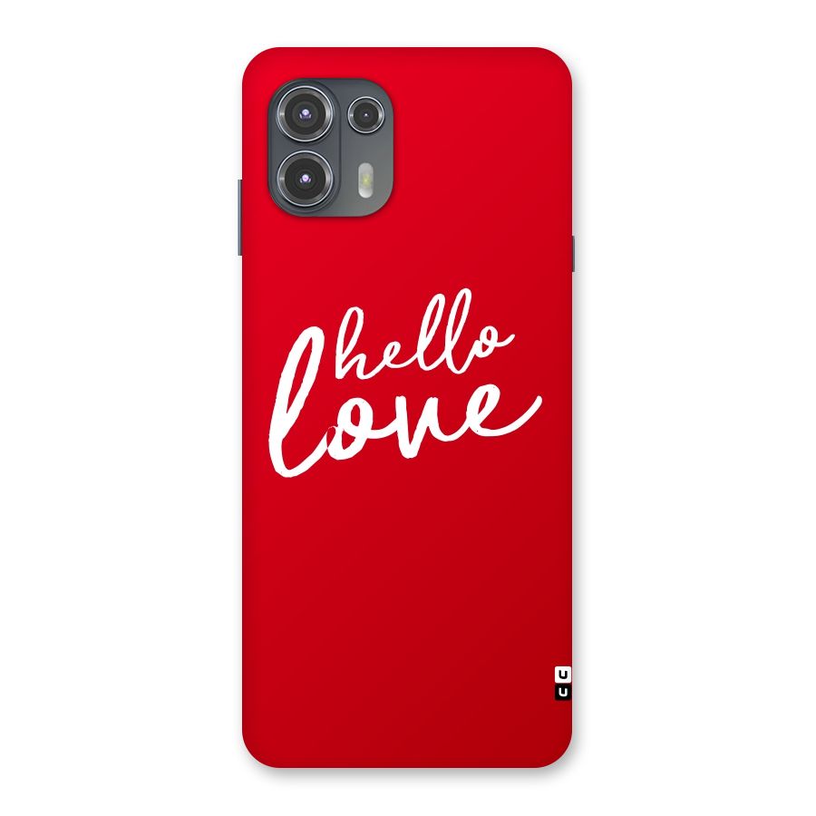 Hello Love Back Case for Motorola Edge 20 Fusion
