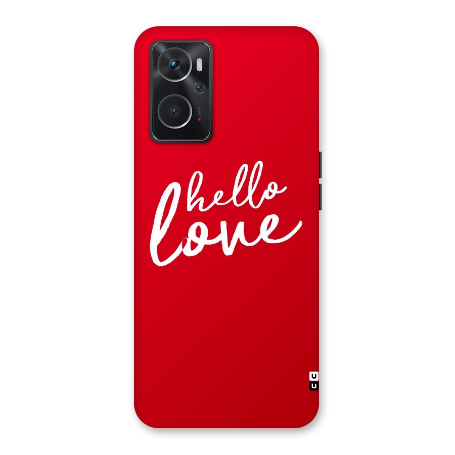 Hello Love Back Case for Oppo K10 4G