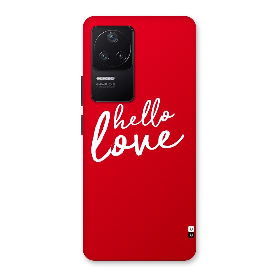 Hello Love Back Case for Poco F4 5G
