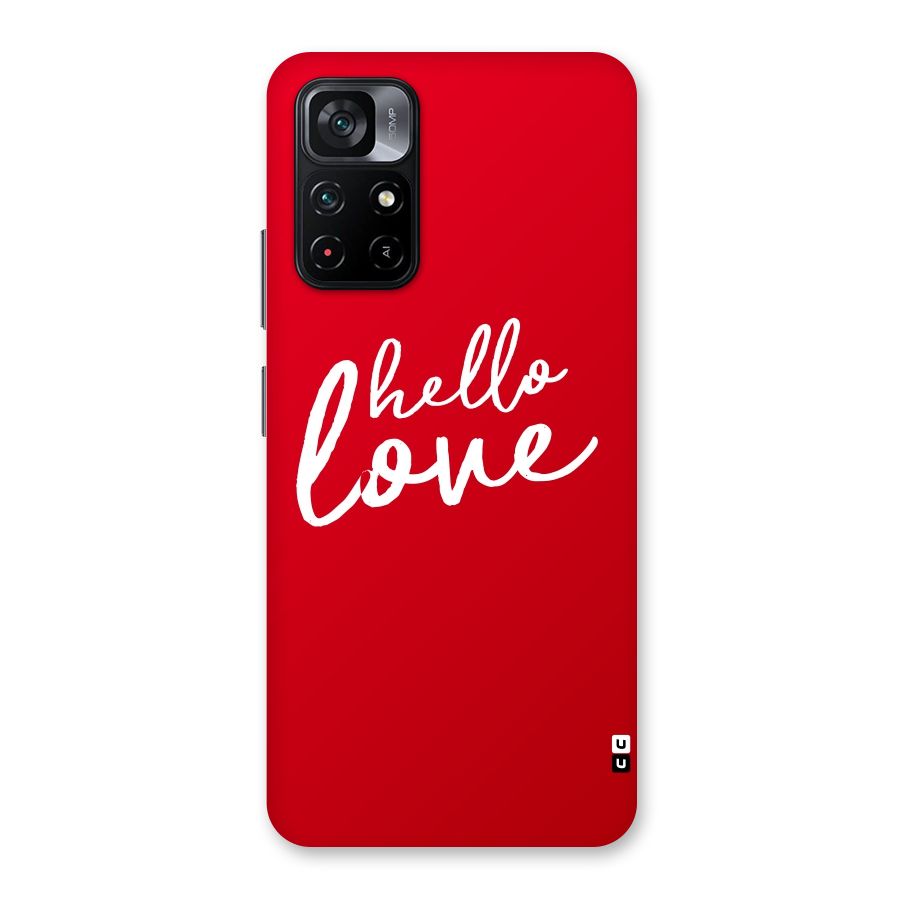 Hello Love Back Case for Poco M4 Pro 5G