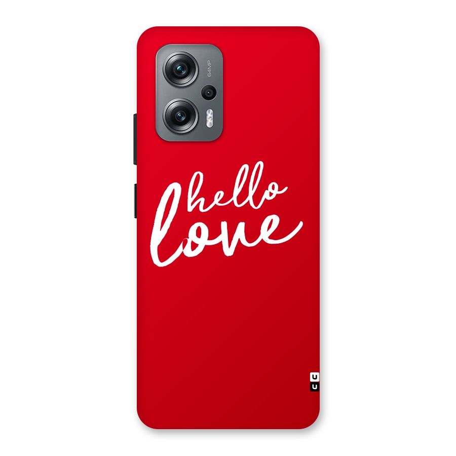 Hello Love Back Case for Redmi K50i