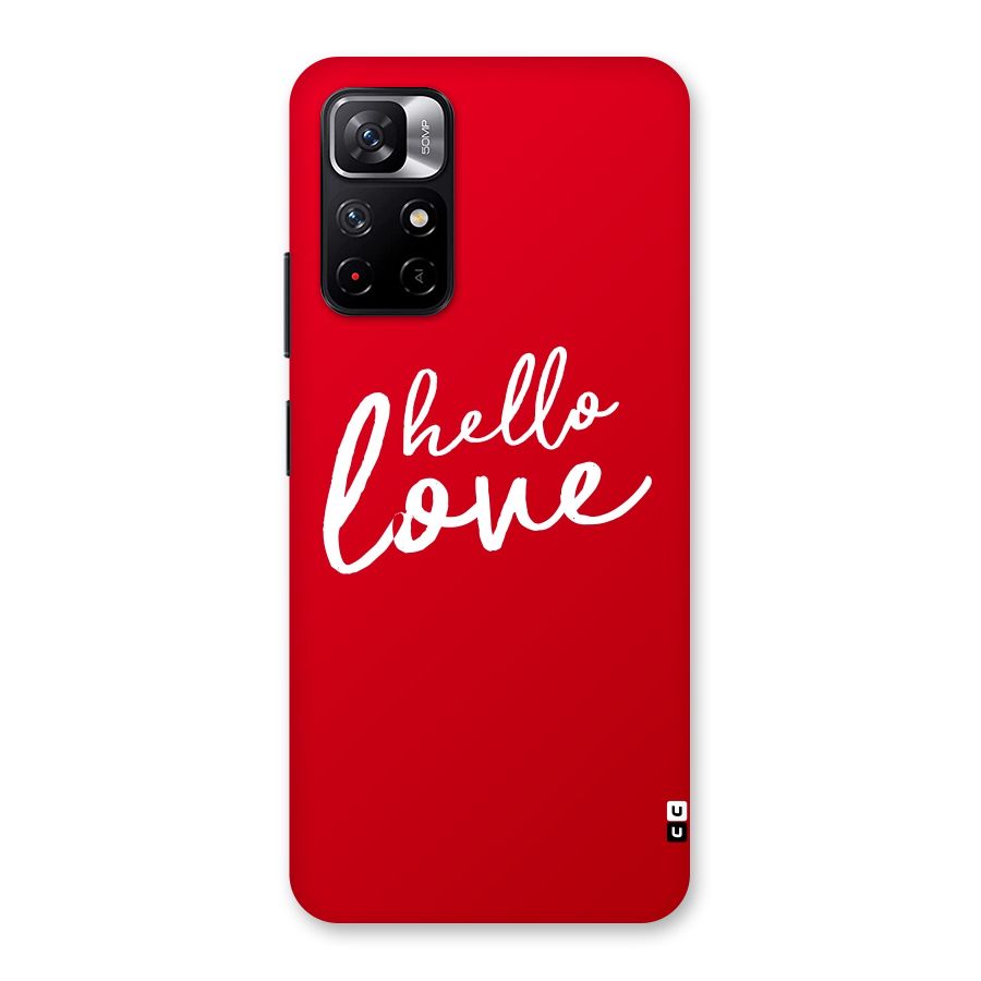 Hello Love Back Case for Redmi Note 11T 5G