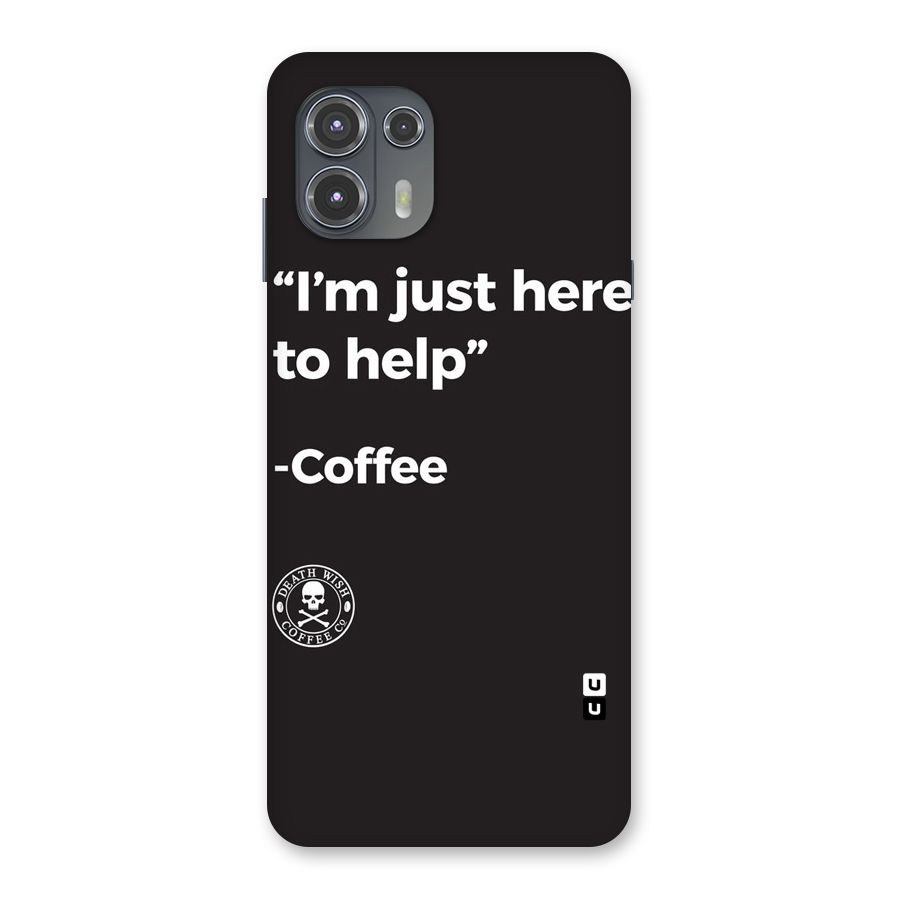 Here To Help Back Case for Motorola Edge 20 Fusion