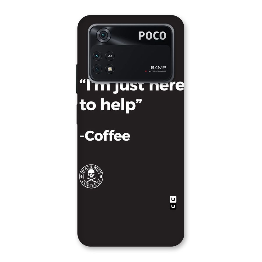 Here To Help Back Case for Poco M4 Pro 4G