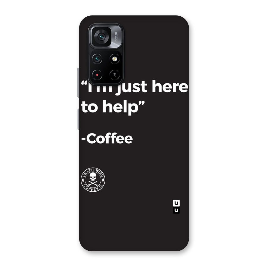Here To Help Back Case for Poco M4 Pro 5G