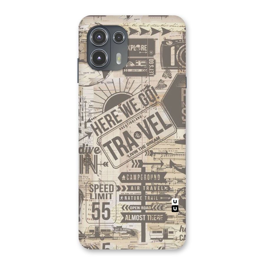 Here We Travel Back Case for Motorola Edge 20 Fusion