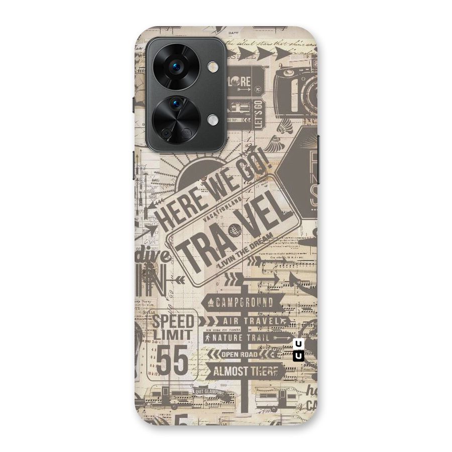 Here We Travel Back Case for OnePlus Nord 2T