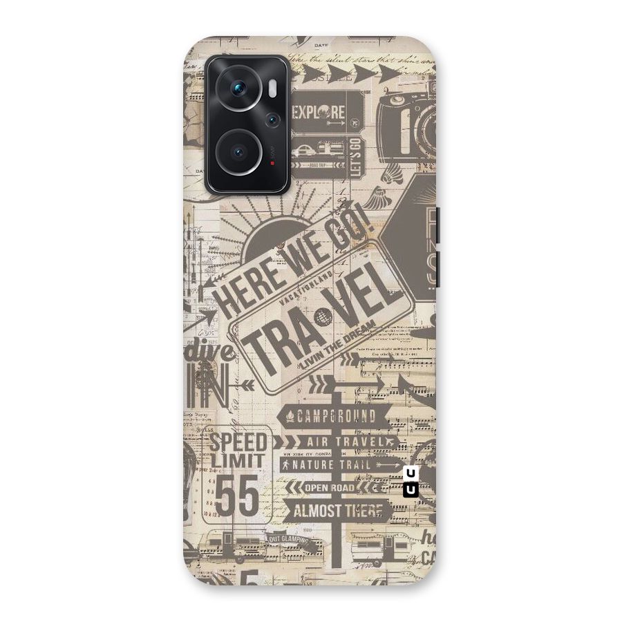 Here We Travel Back Case for Oppo K10 4G