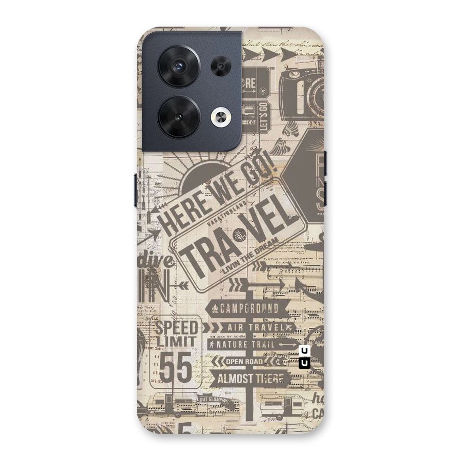 Here We Travel Back Case for Oppo Reno8 5G