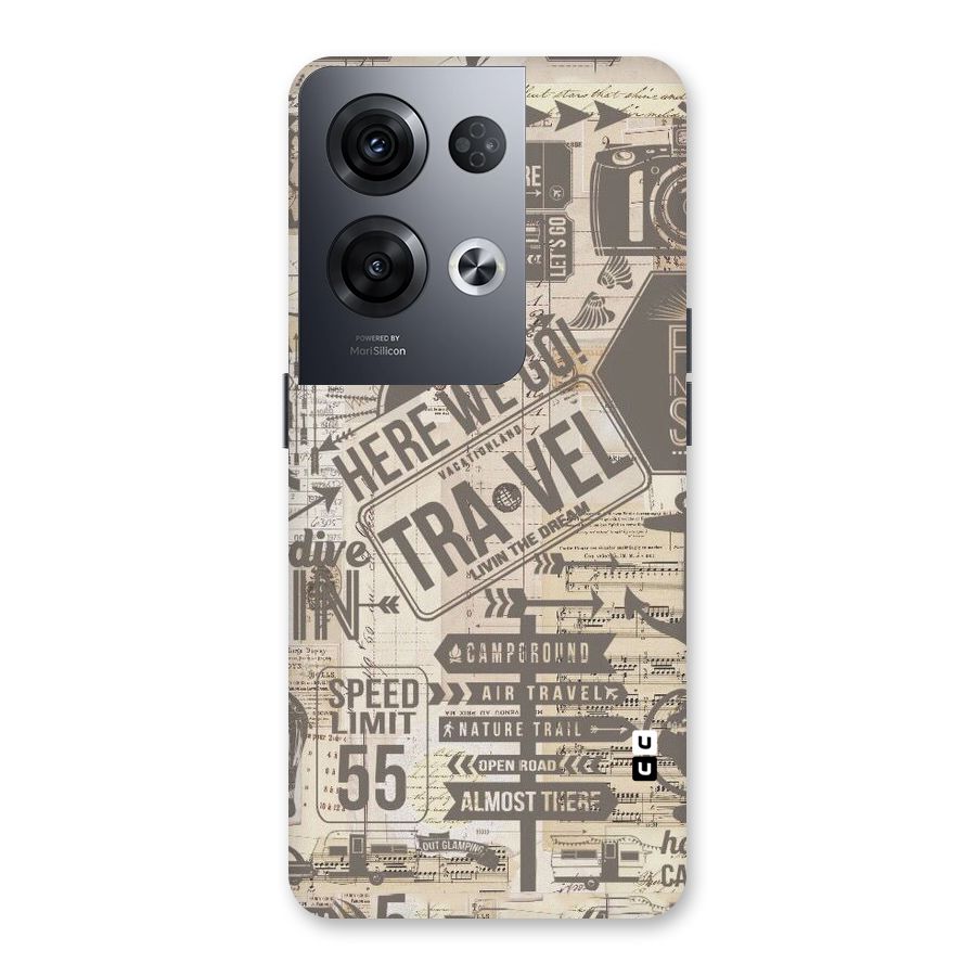 Here We Travel Back Case for Oppo Reno8 Pro 5G