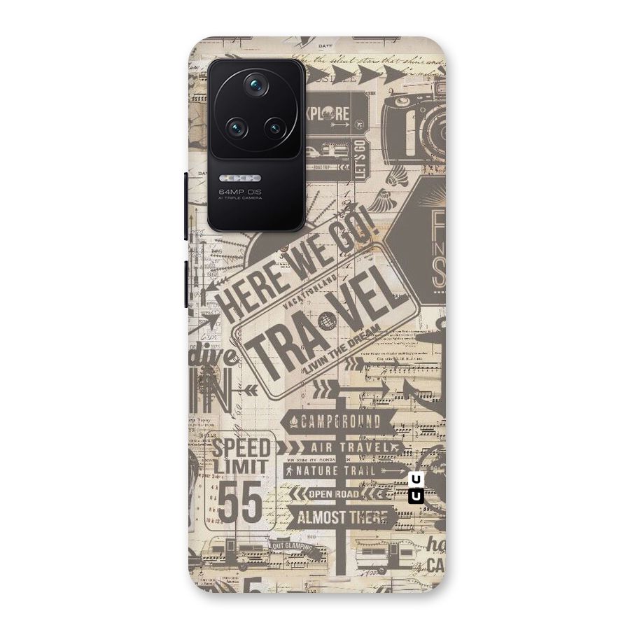 Here We Travel Back Case for Poco F4 5G