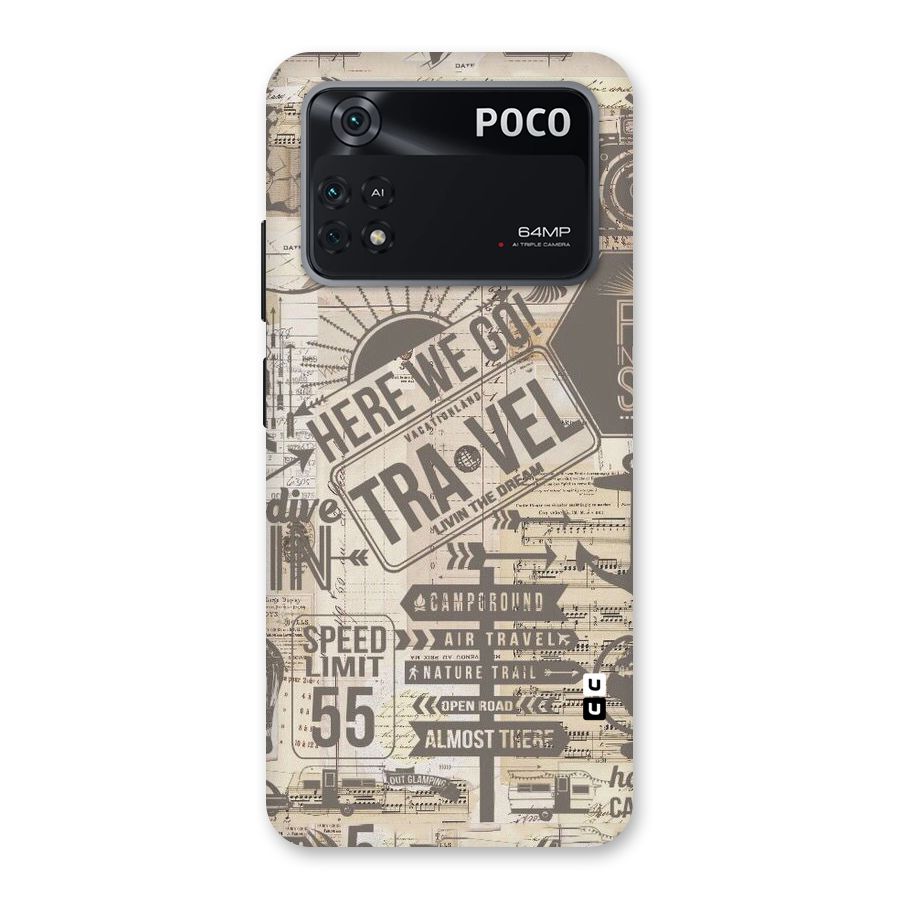 Here We Travel Back Case for Poco M4 Pro 4G