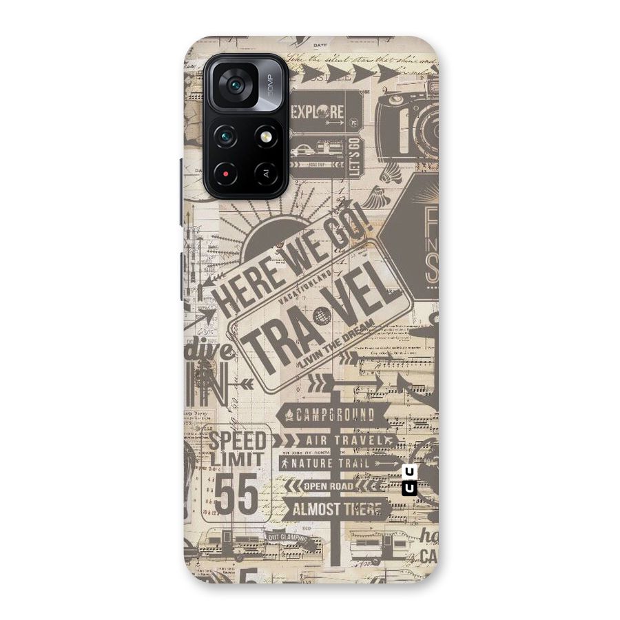 Here We Travel Back Case for Poco M4 Pro 5G
