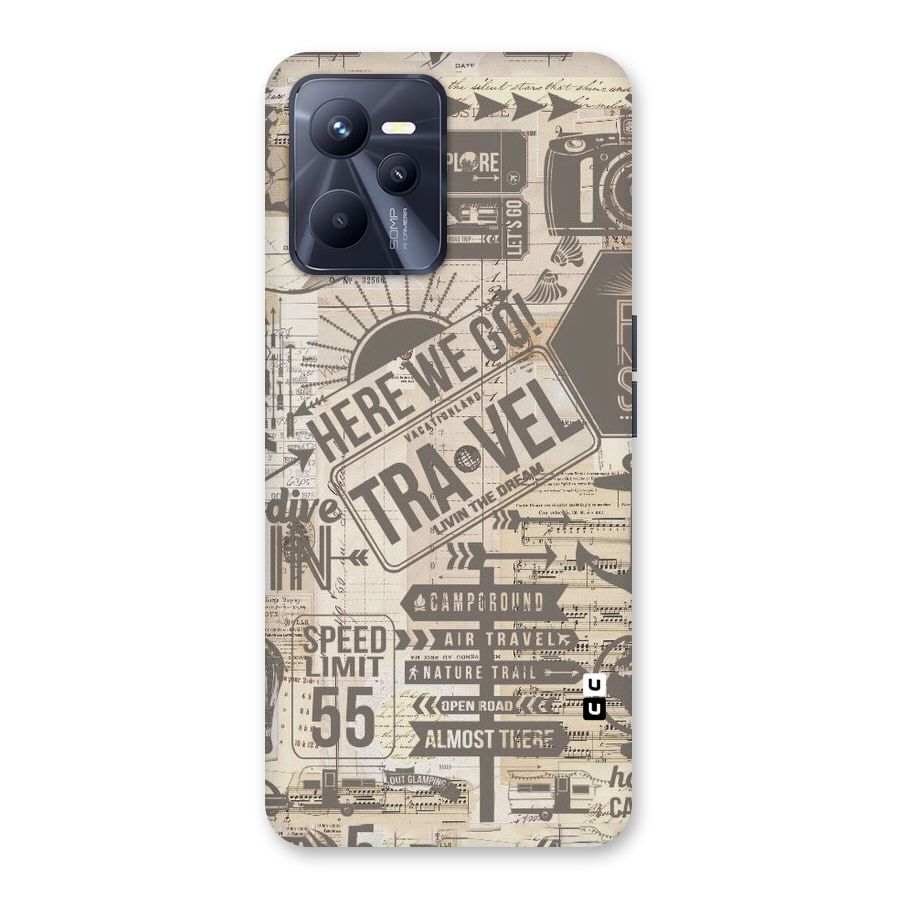 Here We Travel Back Case for Realme C35