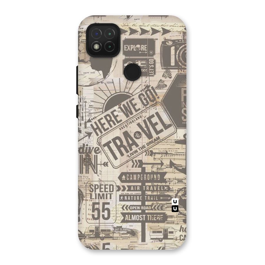 Here We Travel Back Case for Redmi 9 Activ