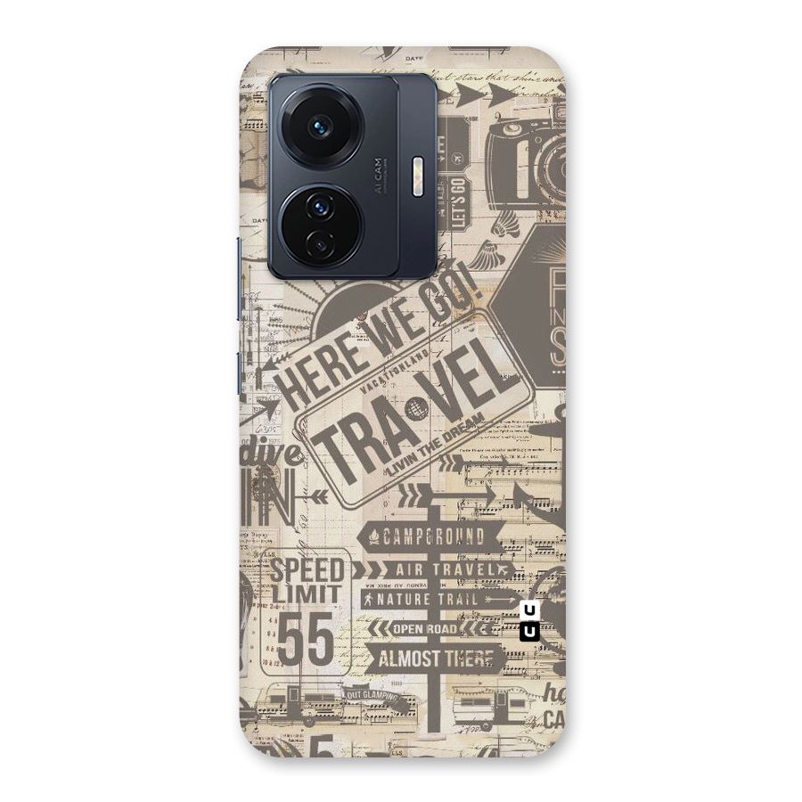 Here We Travel Back Case for Vivo T1 Pro
