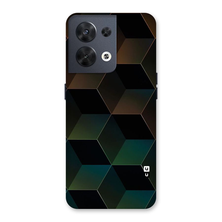 Hexagonal Design Back Case for Oppo Reno8 5G