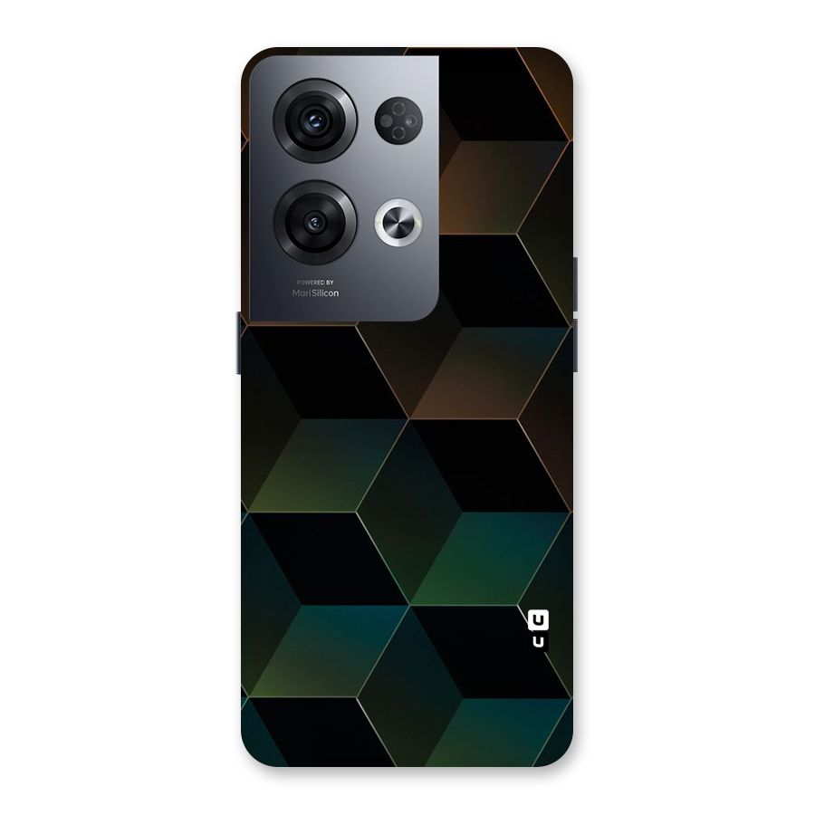 Hexagonal Design Back Case for Oppo Reno8 Pro 5G