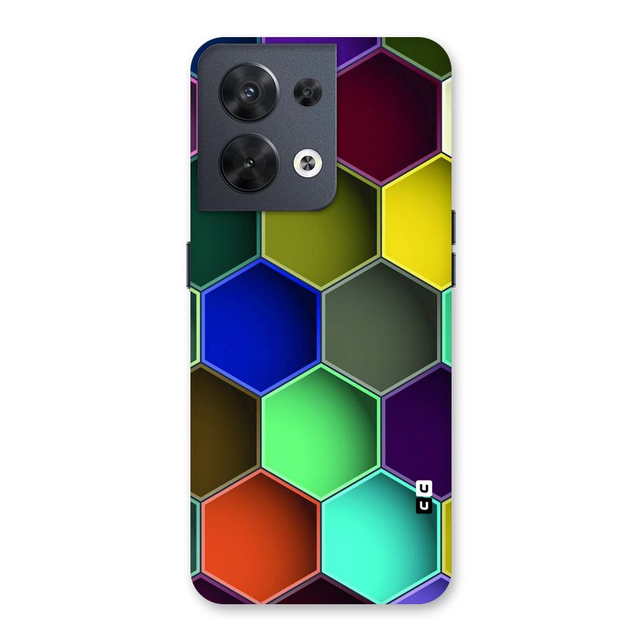 Hexagonal Palette Back Case for Oppo Reno8 5G