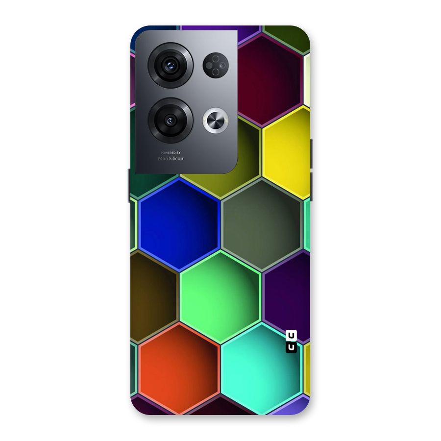 Hexagonal Palette Back Case for Oppo Reno8 Pro 5G