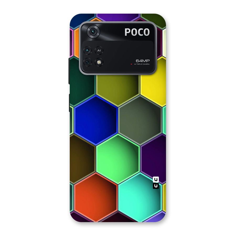 Hexagonal Palette Back Case for Poco M4 Pro 4G