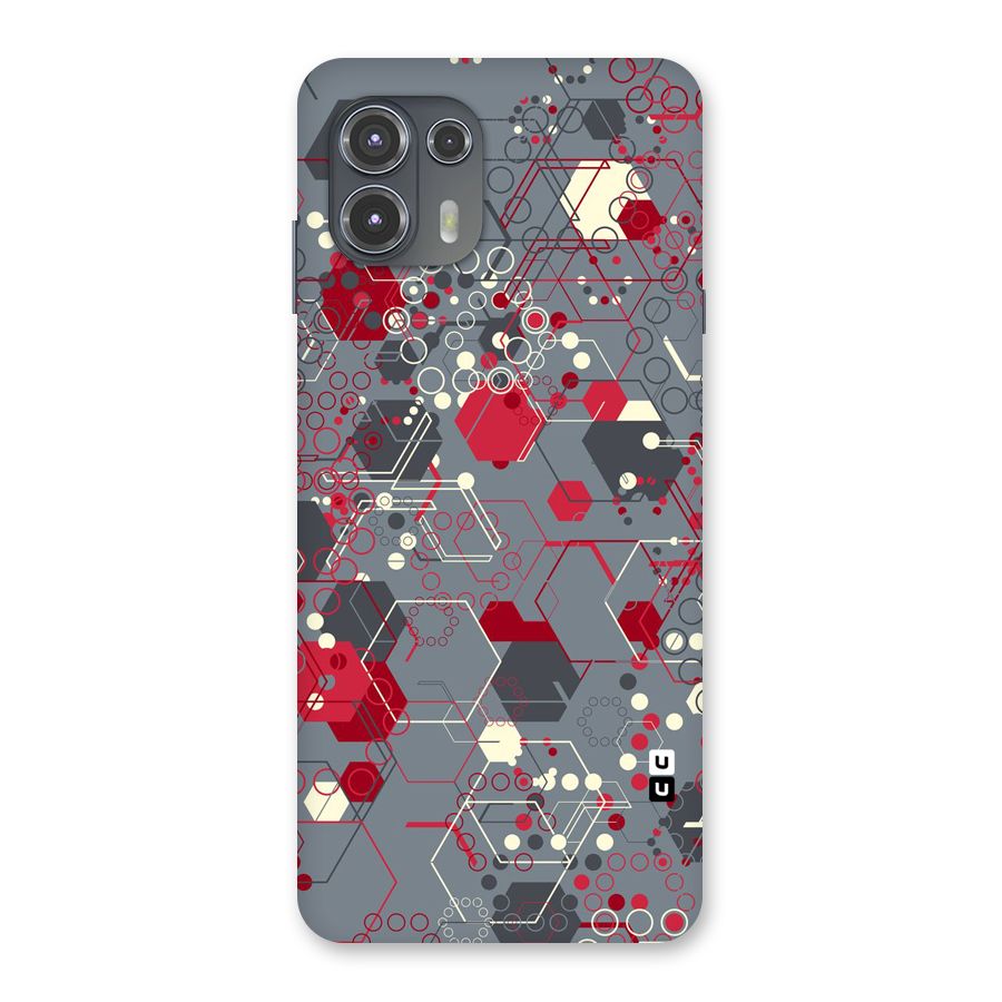 Hexagons Pattern Back Case for Motorola Edge 20 Fusion