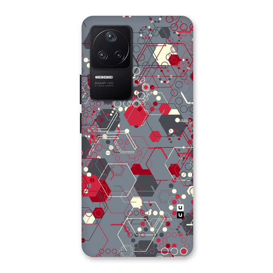 Hexagons Pattern Back Case for Poco F4 5G