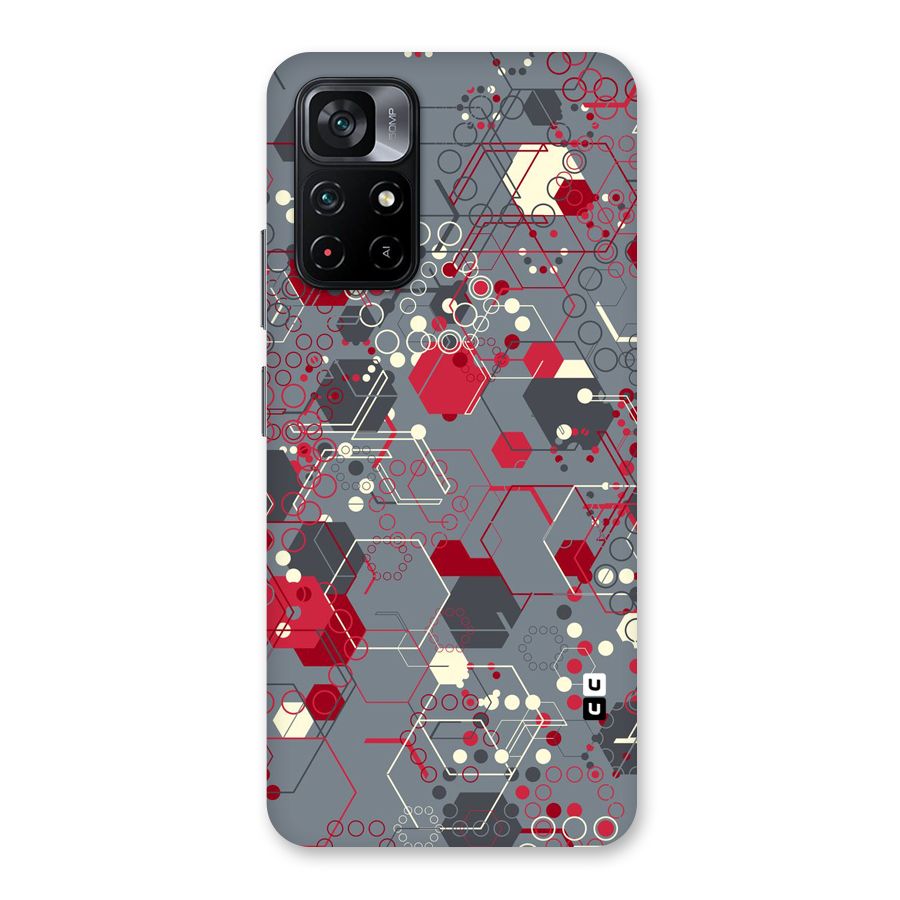 Hexagons Pattern Back Case for Poco M4 Pro 5G