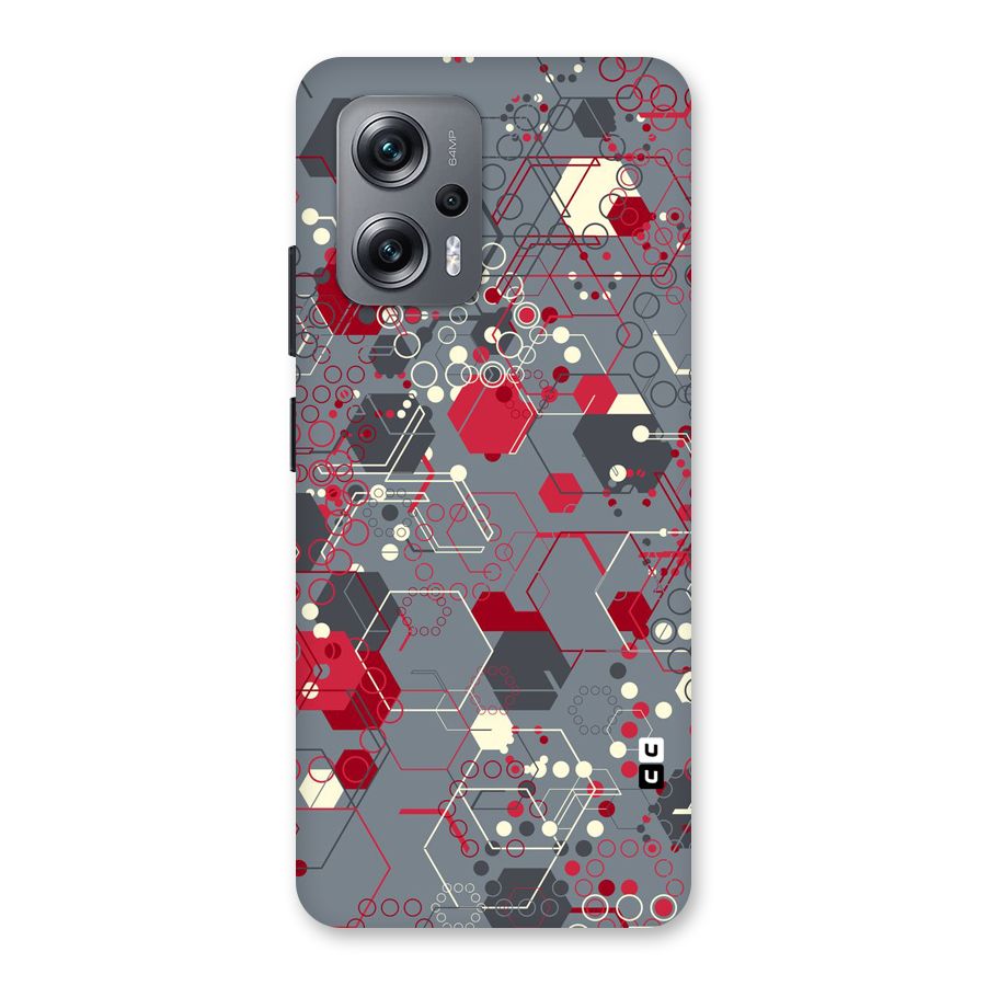 Hexagons Pattern Back Case for Redmi K50i