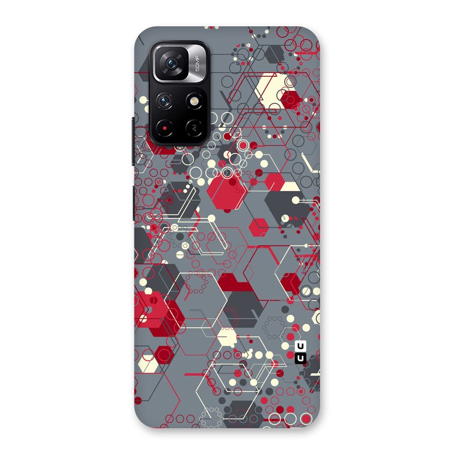Hexagons Pattern Back Case for Redmi Note 11T 5G