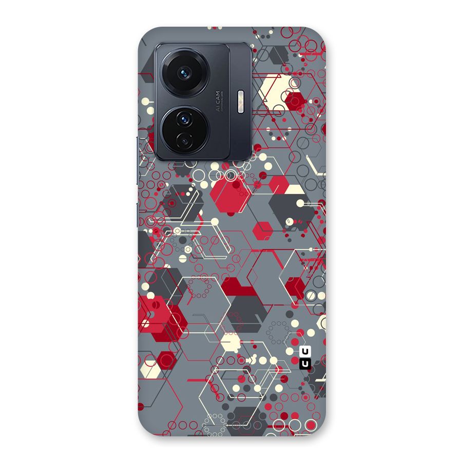 Hexagons Pattern Back Case for Vivo T1 Pro