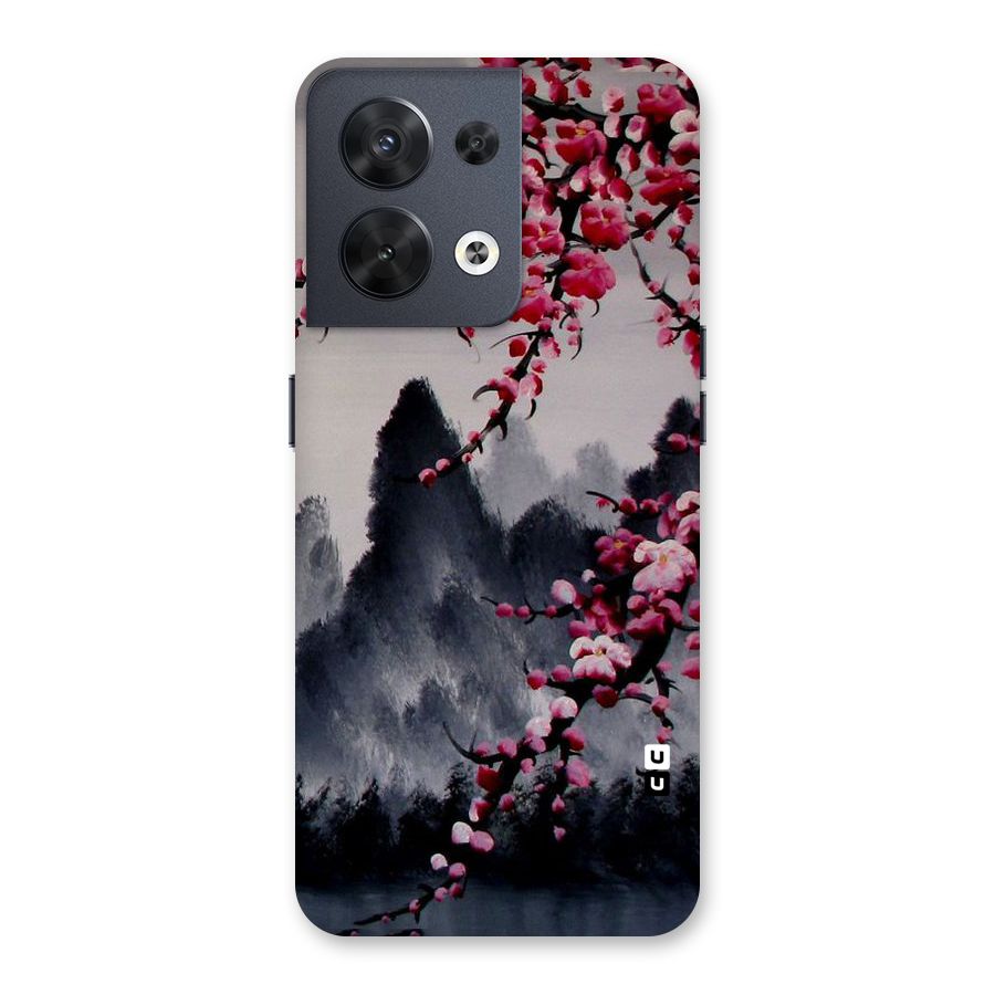 Hills And Blossoms Back Case for Oppo Reno8 5G