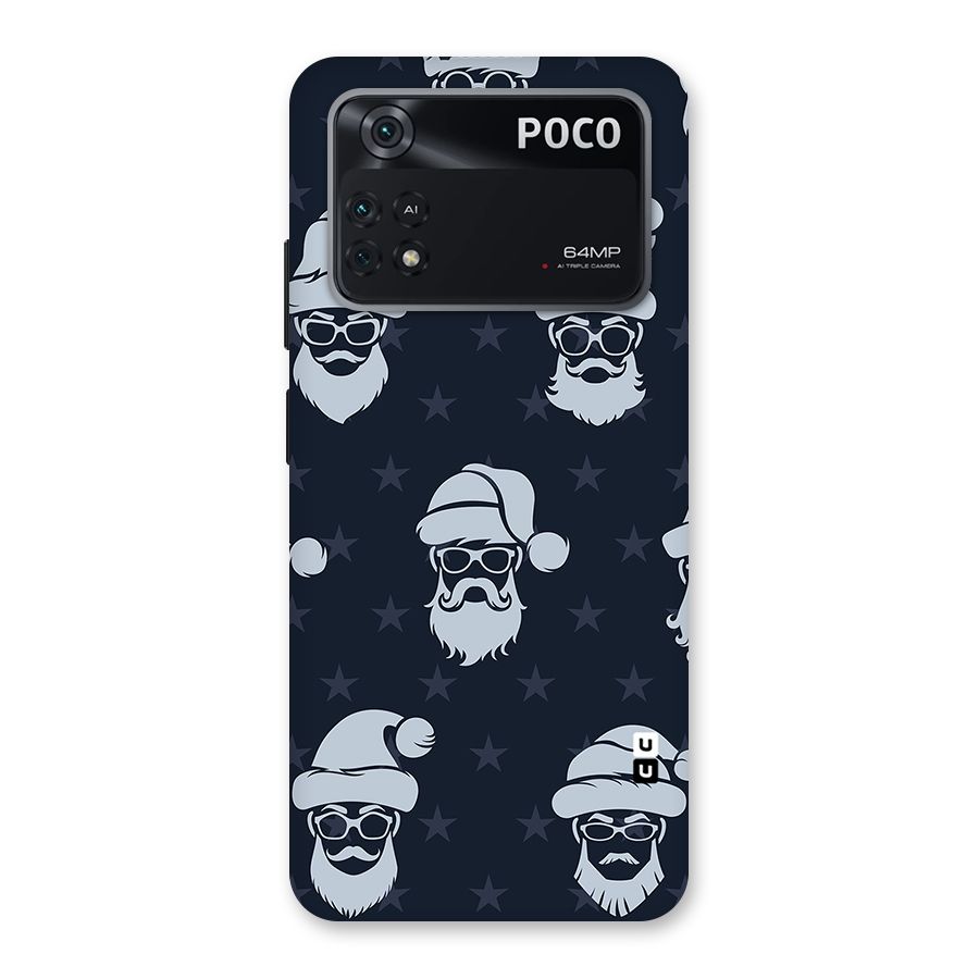 Hipster Santa Back Case for Poco M4 Pro 4G