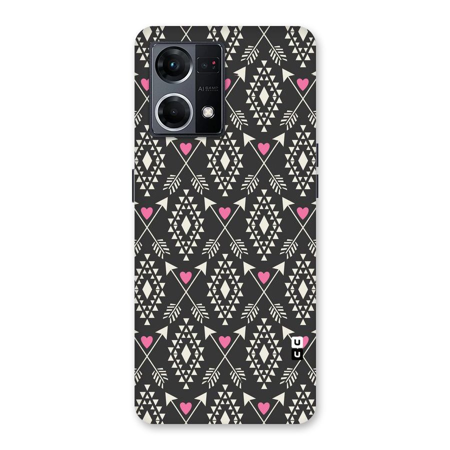Hit Arrow Love Glass Back Case for Oppo F21 Pro 5G
