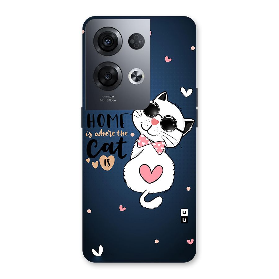 Home Where Cat Back Case for Oppo Reno8 Pro 5G