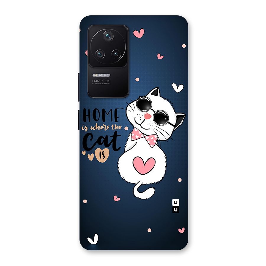 Home Where Cat Back Case for Poco F4 5G